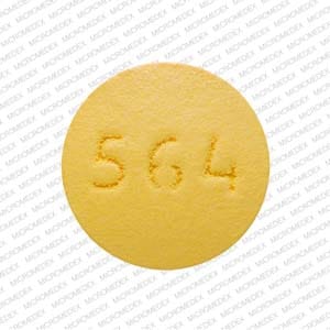 Pill Finder Par 564 Yellow Round Medicine