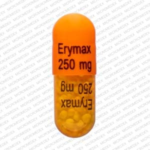 Image 1 - Imprint Erymax 250mg - erythromycin 250 mg