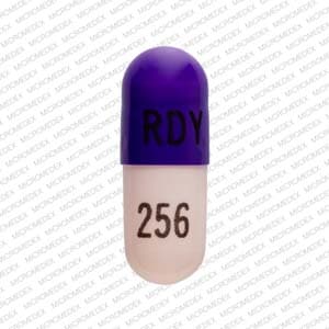 Imprint RDY 256 - ziprasidone 20 mg