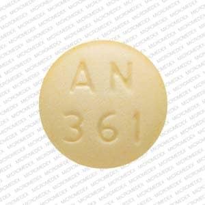 Pill Finder: AN 361 Yellow Round - Medicine.com