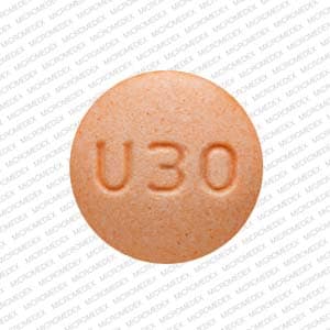 Pill Finder: U30 Orange Round - Medicine.com