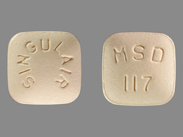 Imprint SINGULAIR MSD 117 - Singulair 10 mg