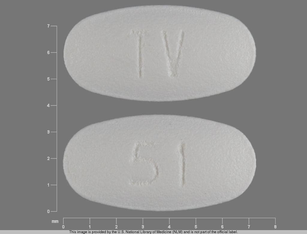 Image 1 - Imprint TV 51 - carvedilol 3.125 mg