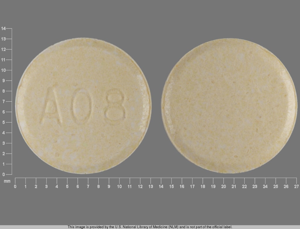 Image 1 - Imprint A08 - clozapine 100 mg