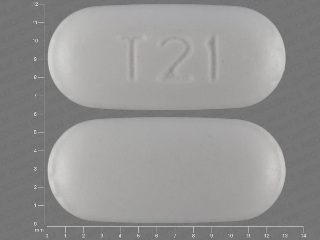 Image 1 - Imprint T21 - risedronate 35 mg