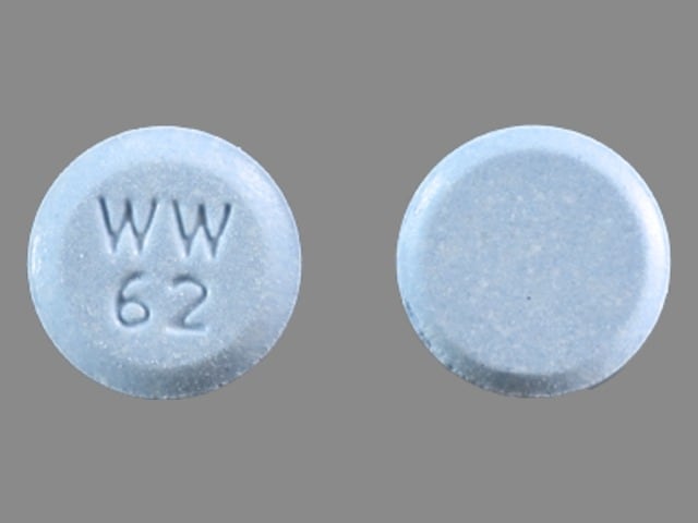 Image 1 - Imprint WW 62 - hydrochlorothiazide/lisinopril 12.5 mg / 10 mg