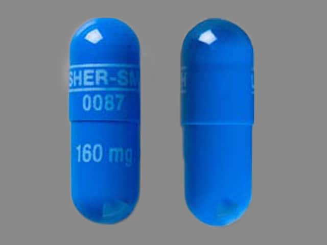 Image 1 - Imprint UPSHER-SMITH 0087 160mg - propranolol 160 mg