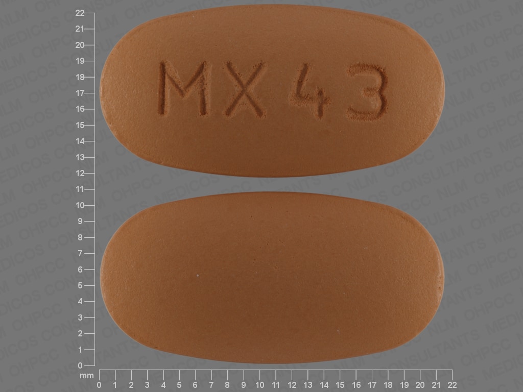 Image 1 - Imprint MX43 - amlodipine/valsartan 5 mg / 320 mg