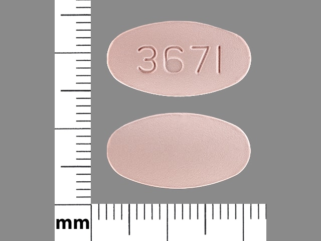 Image 1 - Imprint 3671 - nabumetone 750 mg