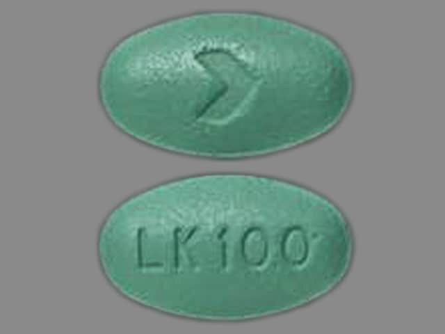 Image 1 - Imprint LK100 > - losartan 100 mg