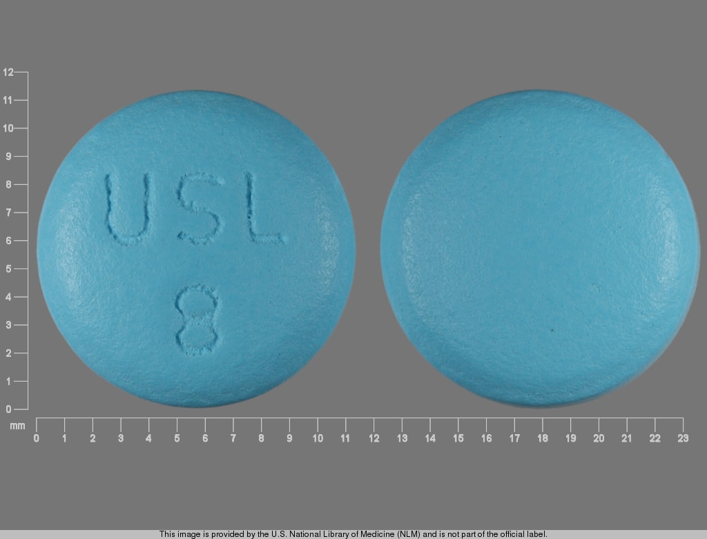 Image 1 - Imprint USL 8 - potassium chloride 8 mEq (600 mg)