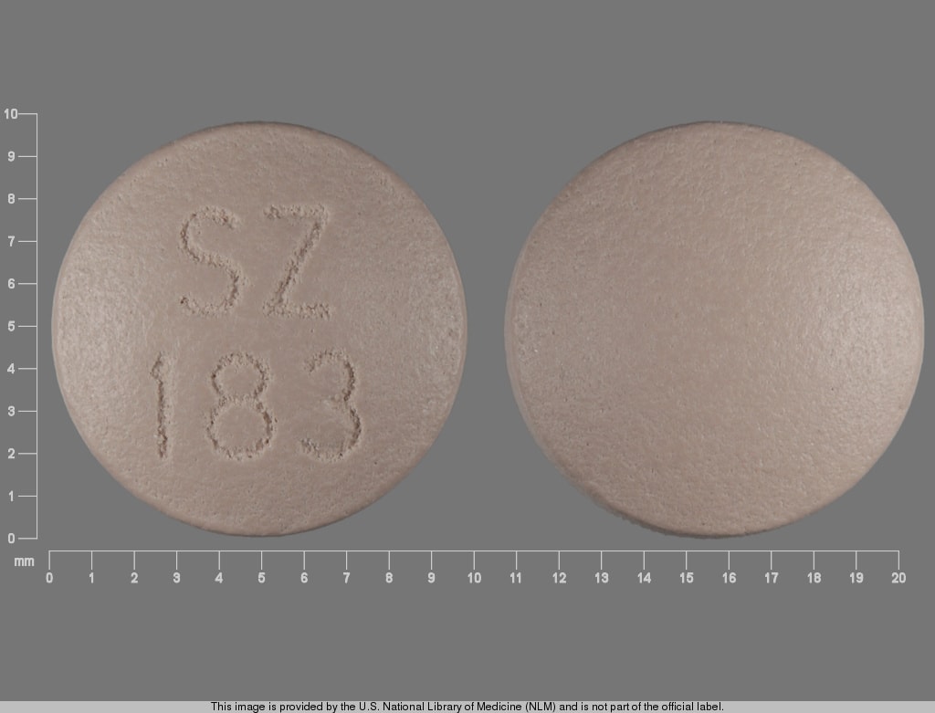 Image 1 - Imprint SZ 183 - Cafergot Ergotamine 1 mg / Caffeine 100 mg