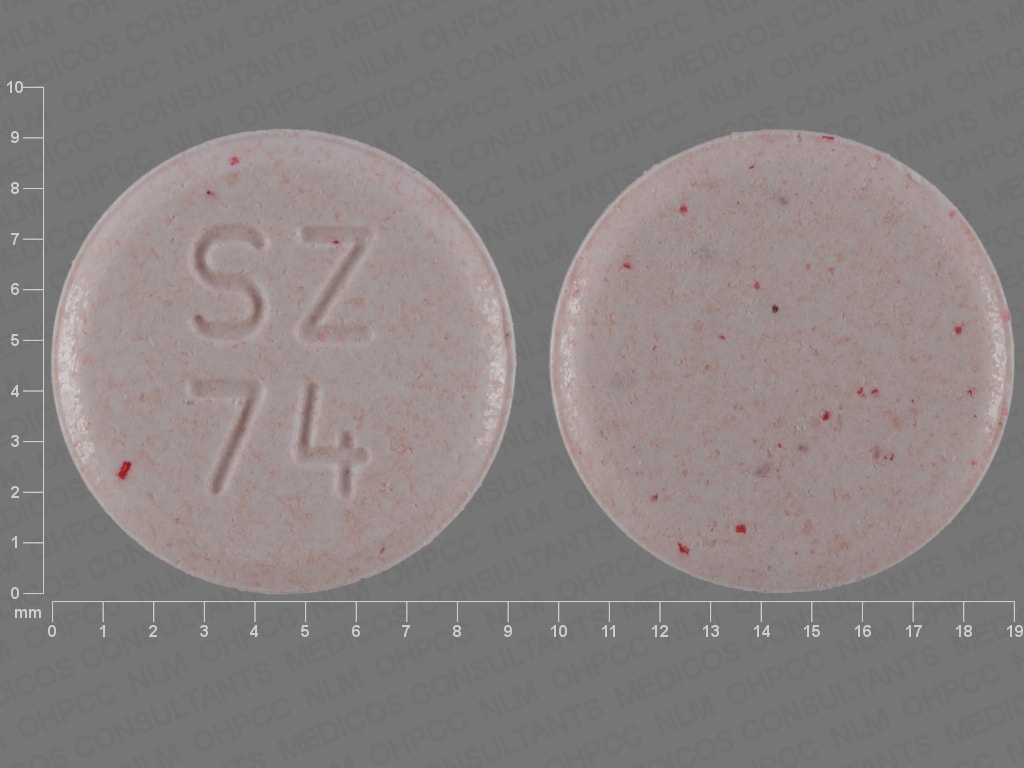 Image 1 - Imprint SZ 74 - montelukast 4 mg (base)