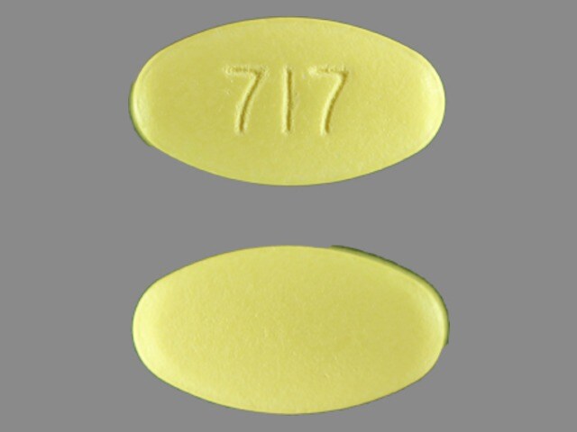 Pill Finder: 717 Yellow Elliptical / Oval - Medicine.com