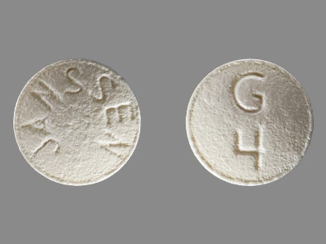 Image 1 - Imprint JANSSEN G 4 - galantamine 4 mg