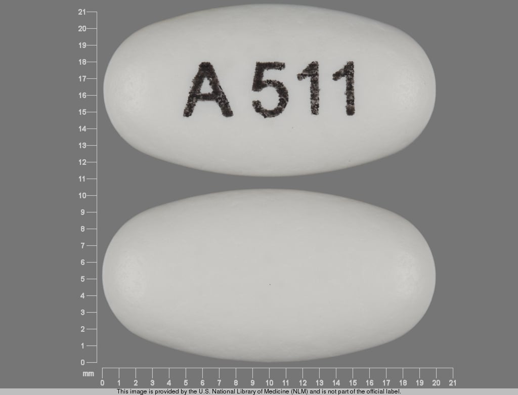 Image 1 - Imprint A 511 - divalproex sodium 500 mg