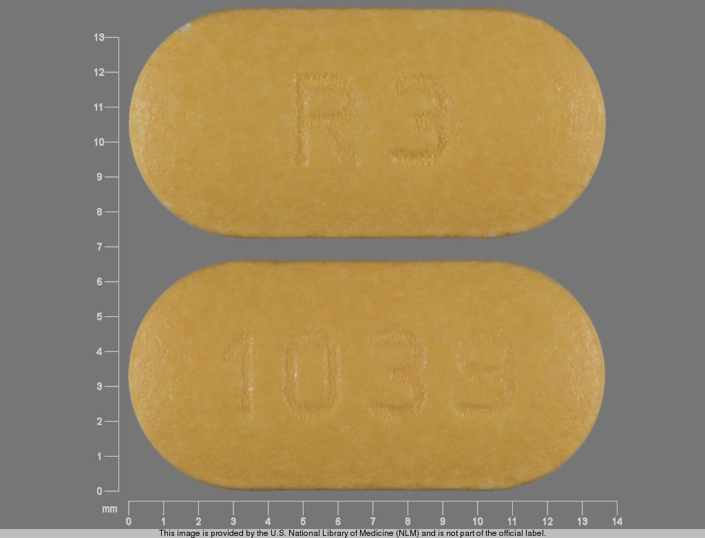 Image 1 - Imprint R 3 1039 - risperidone 3 mg