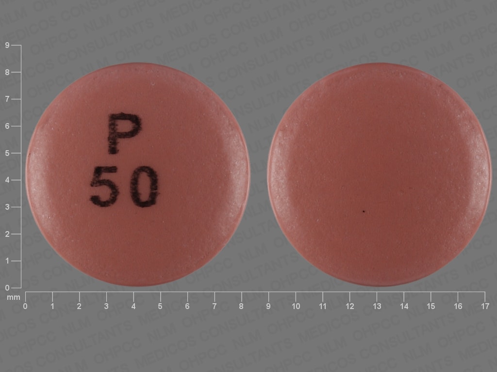 Pill Finder P 50 Brown Round Medicine Com