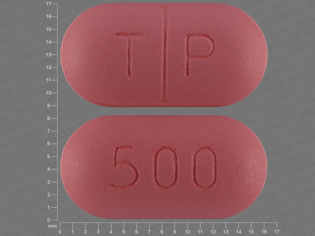 Imprint T P 500 - tinidazole 500 mg