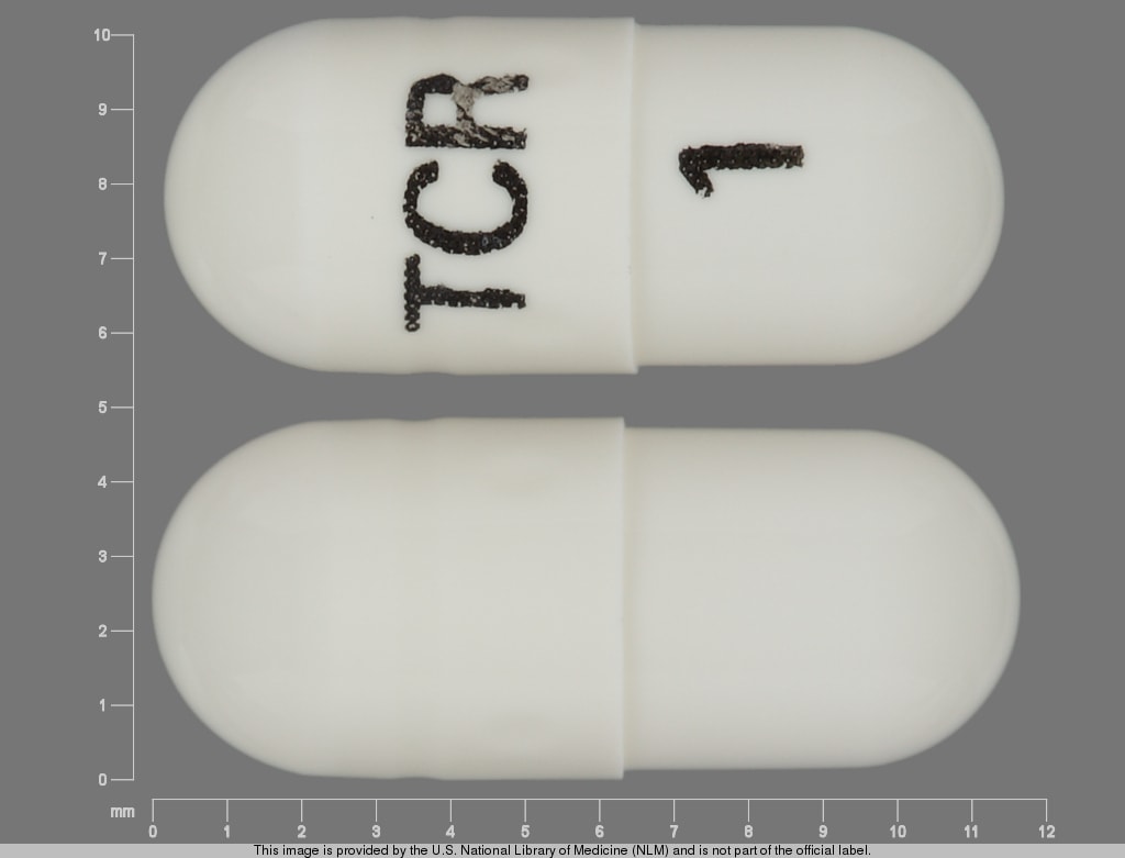 Pill Finder: TCR 1 White Capsule-shape - Medicine.com