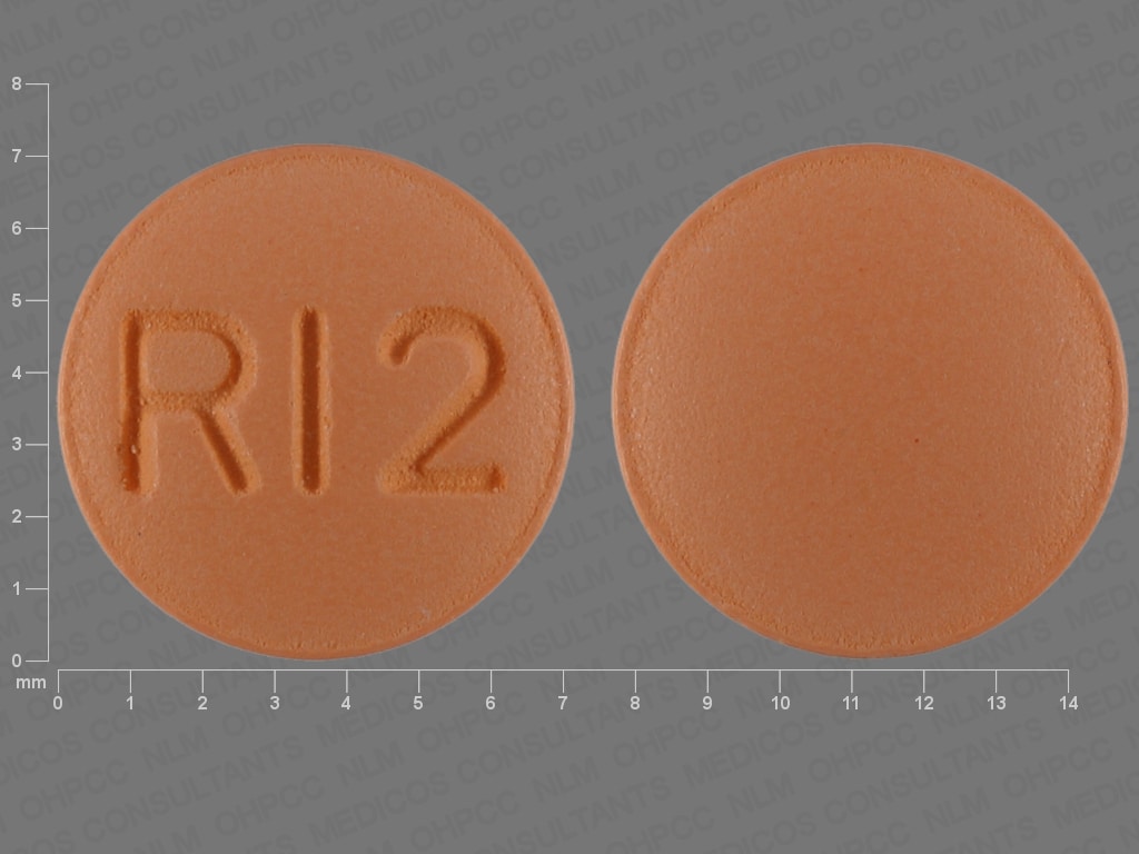 Pill Finder: 128 R Orange Round 