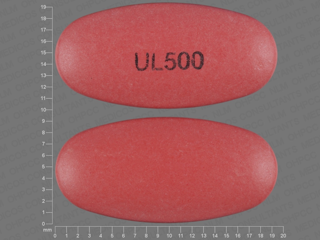 Image 1 - Imprint UL 500 - divalproex sodium 500 mg