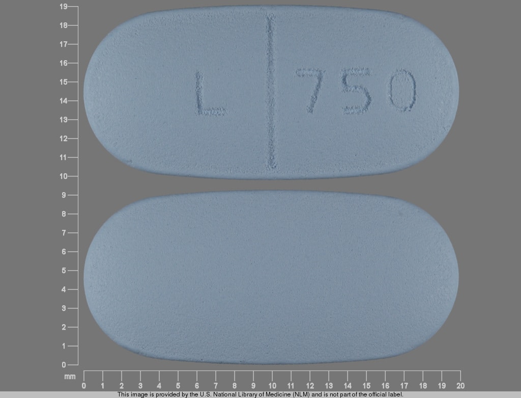 Image 1 - Imprint L 750 - levetiracetam 750 mg