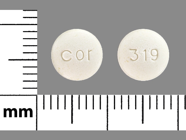 Image 1 - Imprint cor 319 - acarbose 50 mg