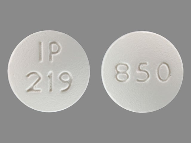 Image 1 - Imprint IP 219 850 - metformin 850 mg