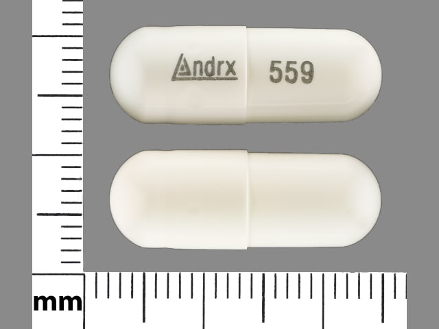 Image 1 - Imprint Andrx 559 - potassium chloride 8 mEq (600 mg)