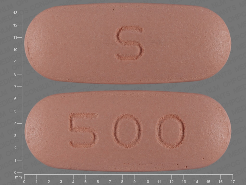 Image 1 - Imprint S 500 - niacin 500 mg