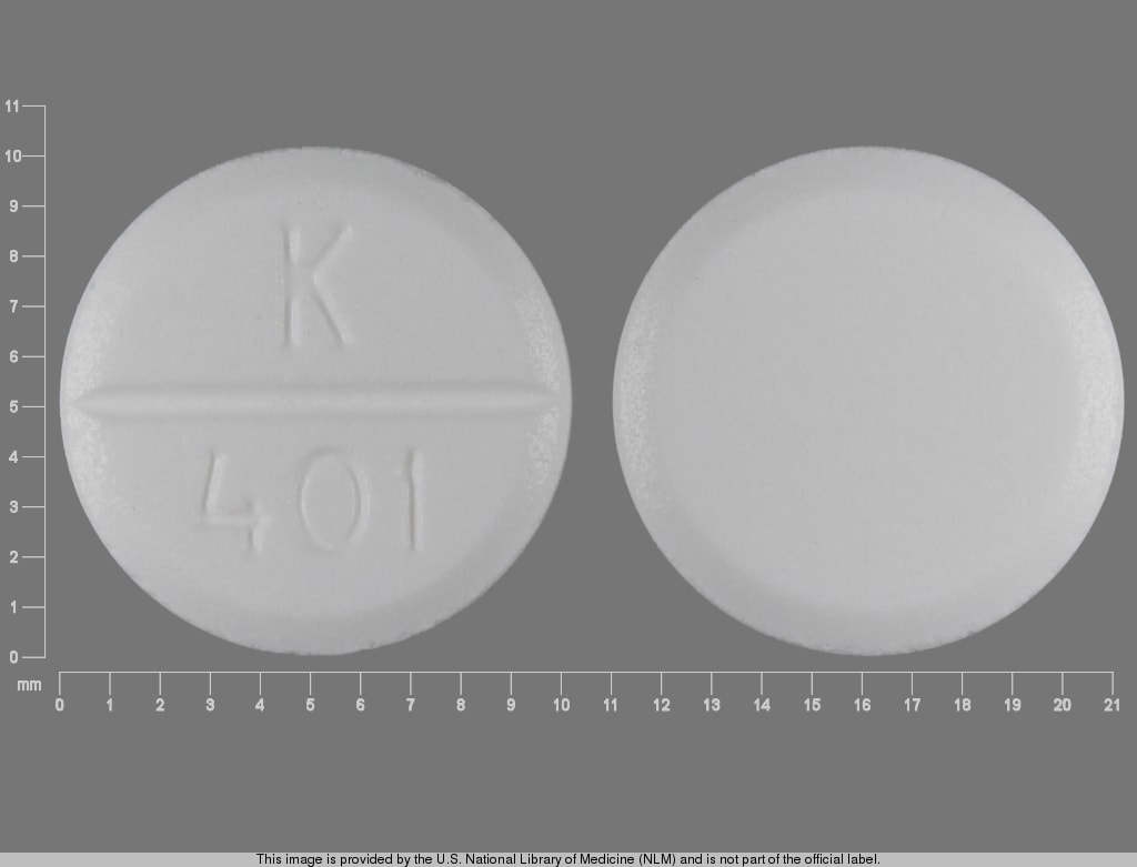 Imprint K 401 - glycopyrrolate 2 mg