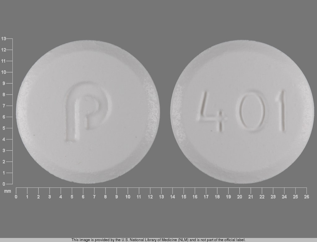 Image 1 - Imprint P 401 - risperidone 2 mg