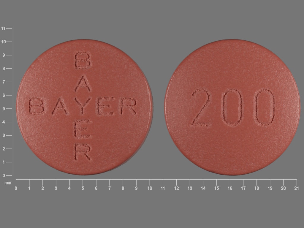 Imprint BAYER BAYER 200 - Nexavar 200 mg