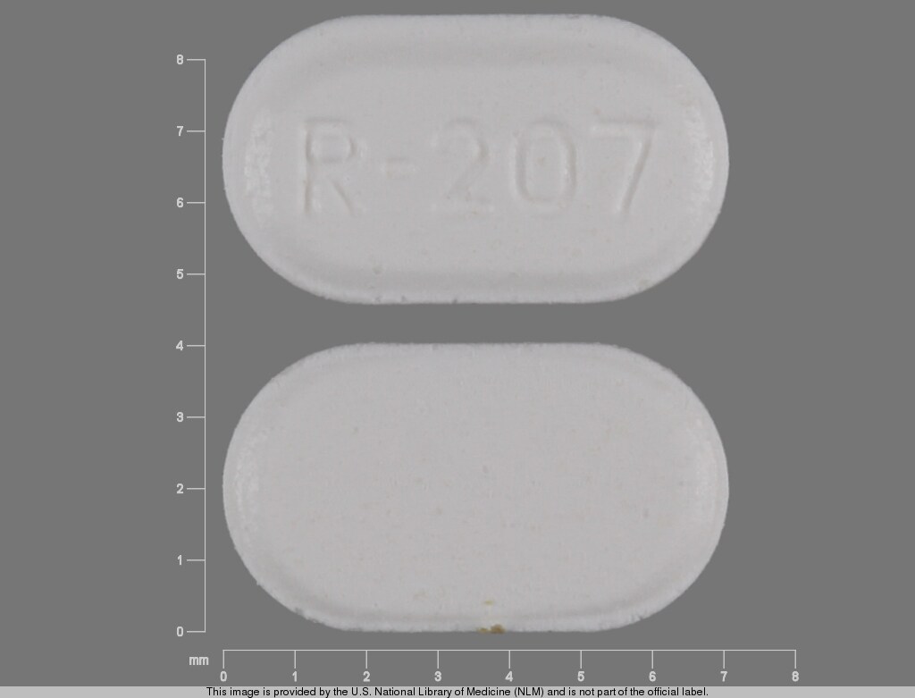 Image 1 - Imprint R-207 - risperidone 0.5 mg