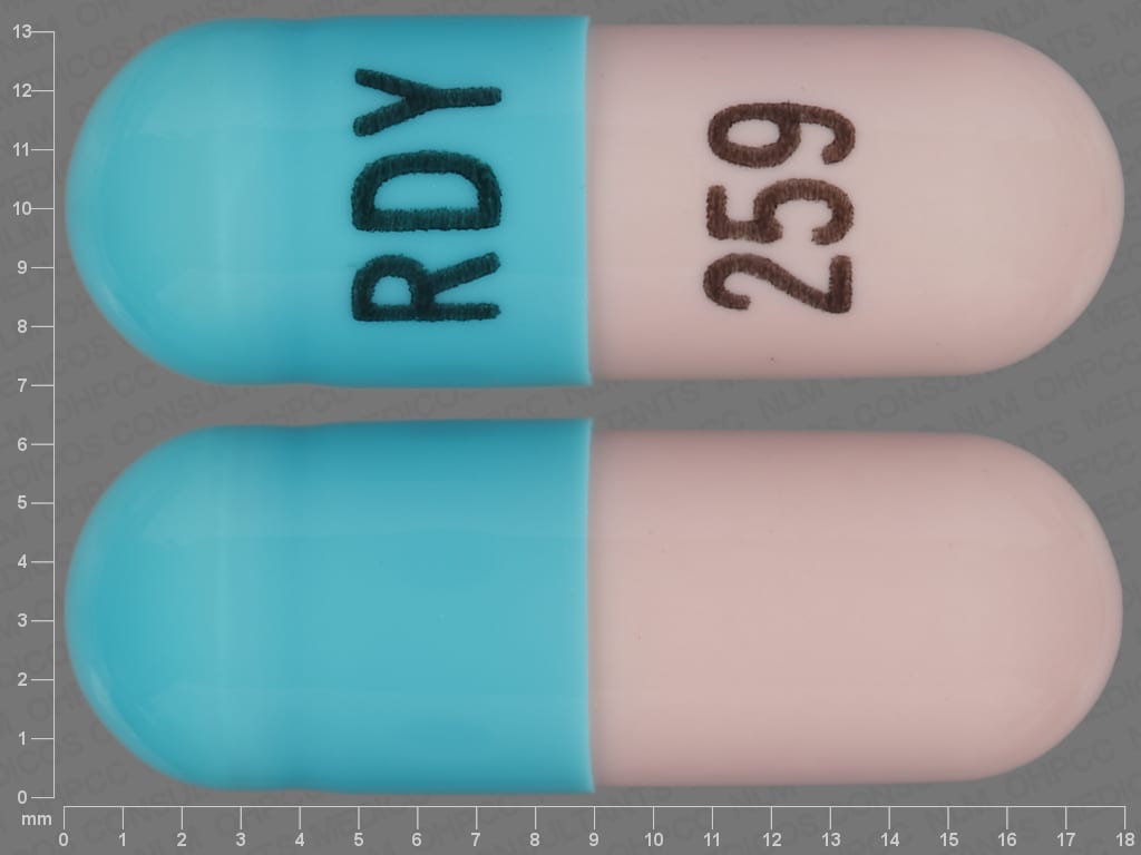 Pill Finder: RDY 259 Blue Capsule-shape - Medicine.com