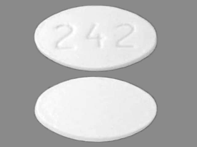 Image 1 - Imprint 242 - carvedilol 3.125 mg