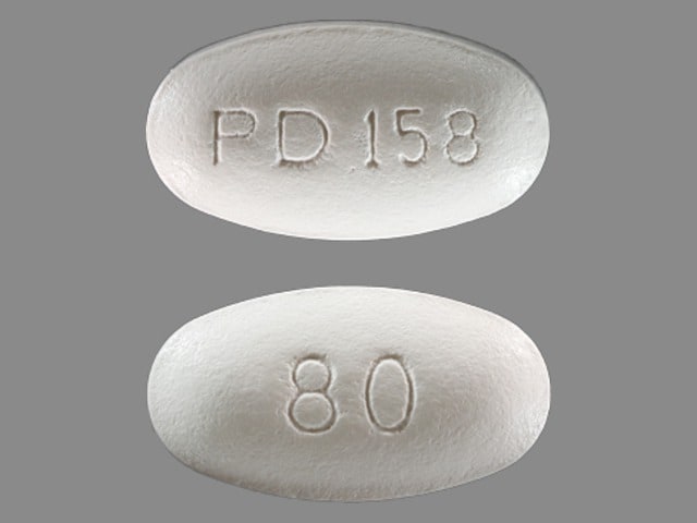 Image 1 - Imprint PD 158 80 - atorvastatin 80 mg