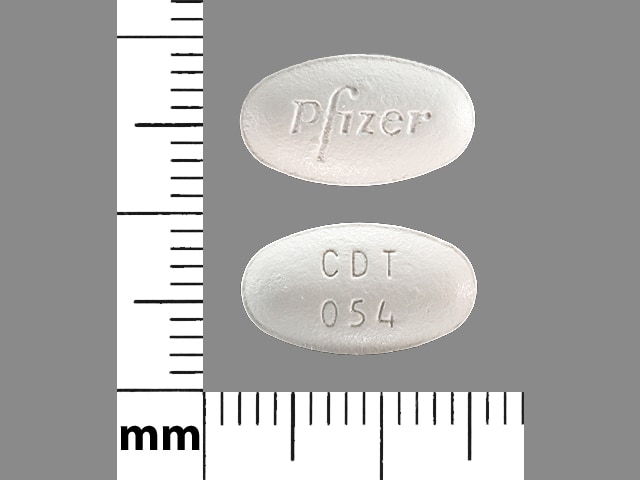 Image 1 - Imprint Pfizer CDT 054 - amlodipine/atorvastatin 5 mg / 40 mg