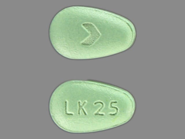 Image 1 - Imprint LK 25 > - losartan 25 mg