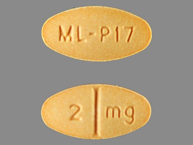 Image 1 - Imprint ML P17 2 mg - doxazosin 2 mg