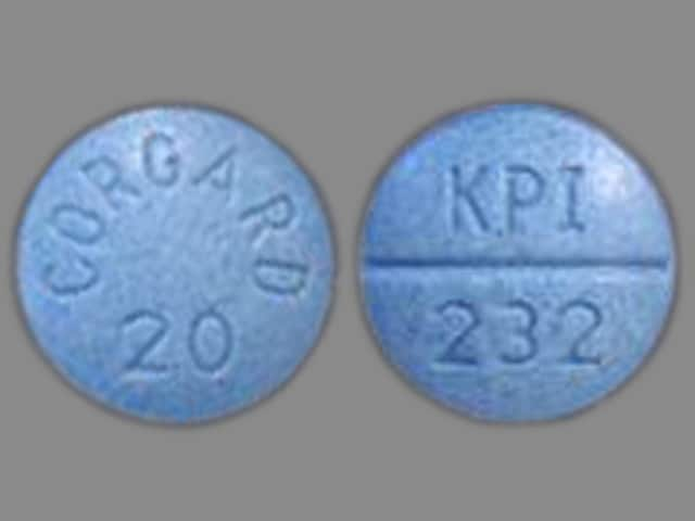 Image 1 - Imprint CORGARD 20 KPI 232 - Corgard 20 mg