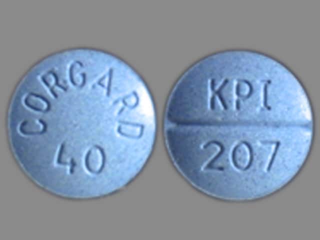 Image 1 - Imprint CORGARD 40 KPI 207 - Corgard 40 mg