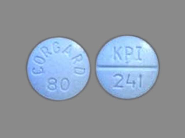 Image 1 - Imprint CORGARD 80 KPI 241 - Corgard 80 mg