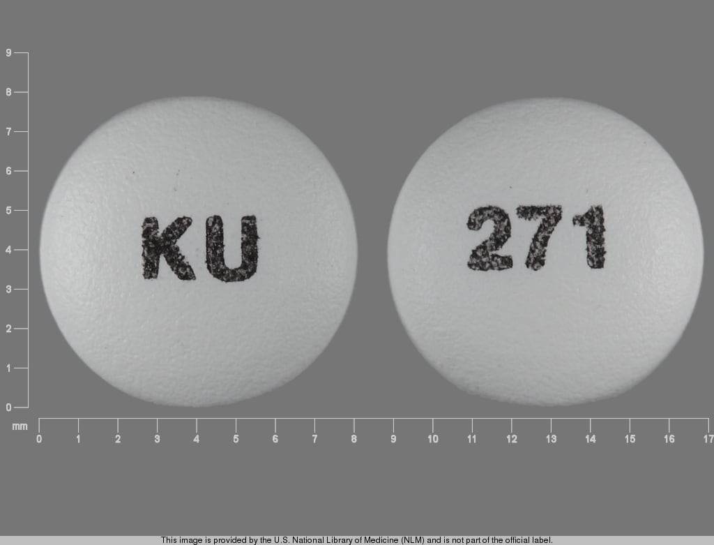 Image 1 - Imprint KU 271 - oxybutynin 10 mg