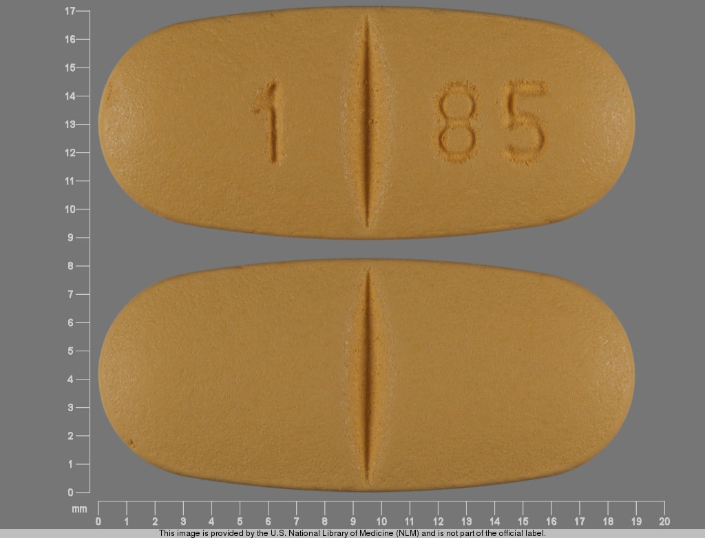 Image 1 - Imprint 1 85 - oxcarbazepine 600 mg