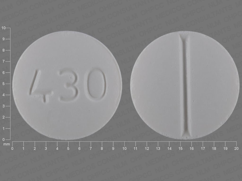 Pill Finder 430 White Round Medicine