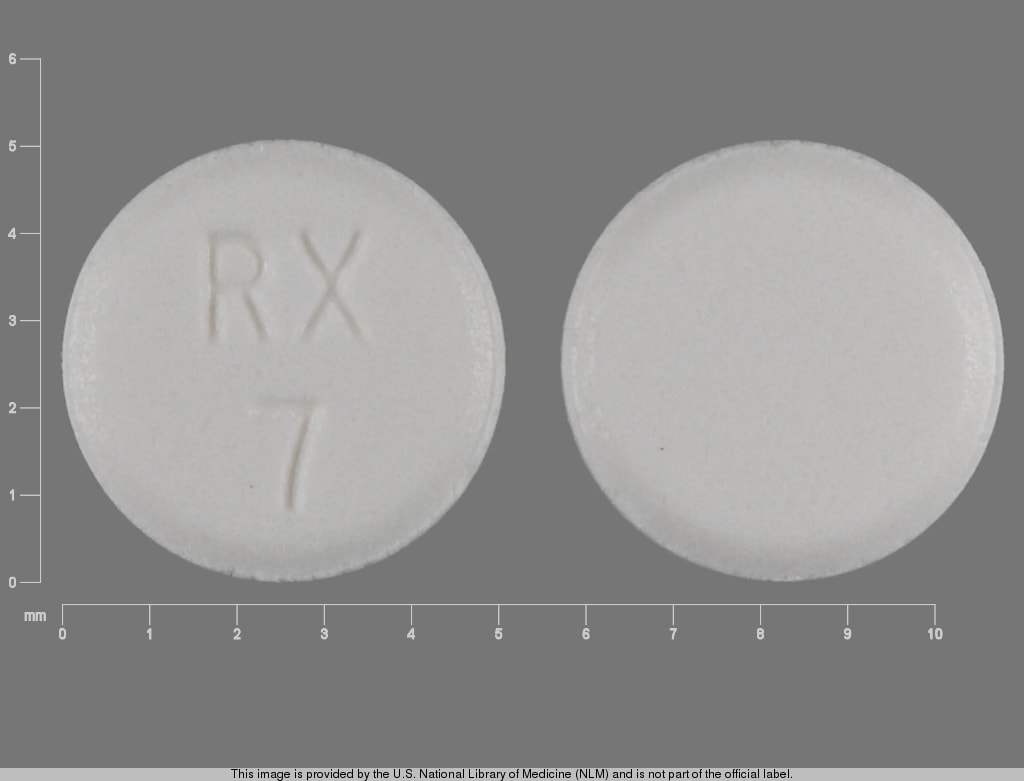 Image 1 - Imprint RX 7 - lorazepam 0.5 mg