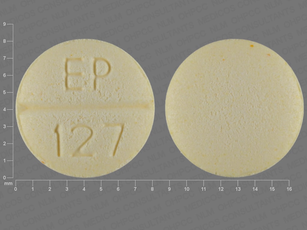 Pill Finder EP 127 Yellow Round