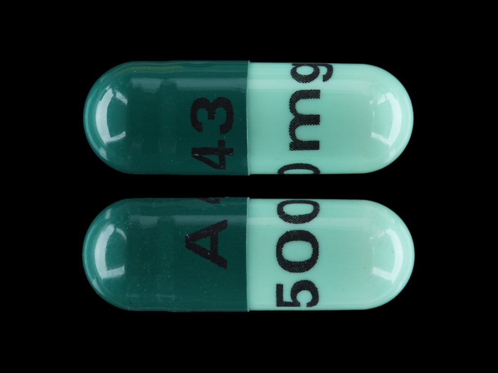 Image 1 - Imprint A 43 500 mg - cephalexin 500 mg